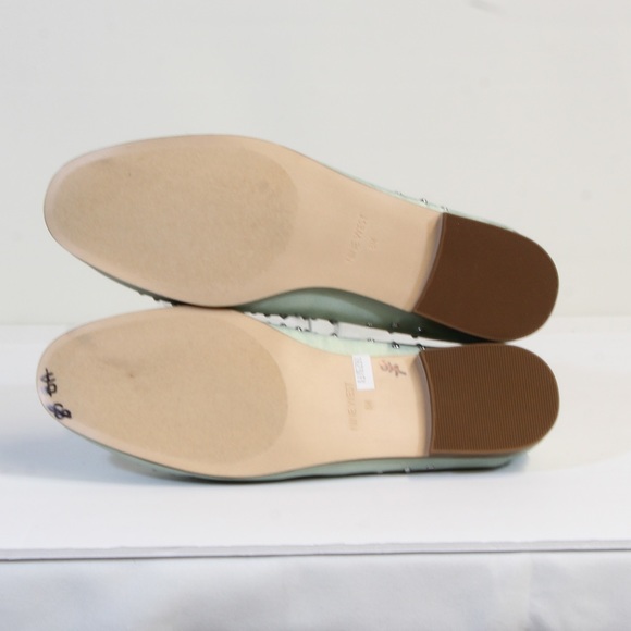 Nine West Westoy Green Satin Loafers Flats Size 8 - Picture 7 of 13